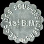 Jeton de 1 franc du 13e&nbsp;B.M. (Bataillon&nbsp;M�dical) - avers