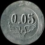 Jeton de l'E.A.M.B. (Ecole des Apprentis M�caniciens de l'Arm�e de l'Air de Bordeaux) - 5 centimes - revers