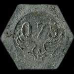 Jeton de l'E.A.M.B. (Ecole des Apprentis M�caniciens de l'Arm�e de l'Air de Bordeaux) - 75 centimes - revers