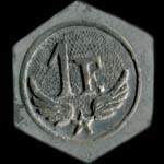 Jeton de l'E.A.M.B. (Ecole des Apprentis M�caniciens de l'Arm�e de l'Air de Bordeaux) - 1 franc - revers