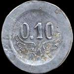 Jeton de l'E.A.M.B. (Ecole des Apprentis M�caniciens de l'Arm�e de l'Air de Bordeaux) - 10 centimes - revers