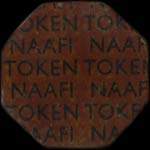 Jeton N.A.A.F.I. 1944 - 1/2 franc type 1 - avers