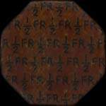 Jeton N.A.A.F.I. 1944 - 1/2 franc type 1 - revers