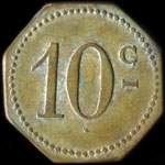 Jeton de n�cessit� de 10 centimes �mis pour les Sous-Officiers - 21 MC - Aviation - Nancy - revers