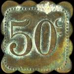 Jeton de n�cessit� de 50 centimes �mis pour les Sous-Officiers - 21 MC - Aviation - Nancy - revers