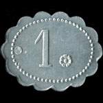 Jeton de 1 franc �mis par la Cantine Lallemand � Nancy (54000 - Meurthe-et-Moselle) - revers