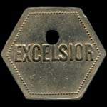 Jeton de 20 centimes trou� �mis par l'Excelsior � Nancy (54000 - Meurthe-et-Moselle) - avers