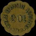 Jeton de 20 centimes �mis par la Grande Brasserie Lorraine � Nancy (54000 - Meurthe-et-Moselle) - avers