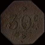 Jeton de 30 centimes �mis par le V�lodrome de Nancy (54000 - Meurthe-et-Moselle) - revers