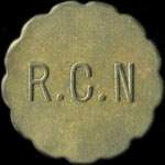 Jeton de 25 centimes émis par le R.C.N (Restaurant Coopératif Nantais) à Nantes (44000 - Loire-Atlantique) - avers