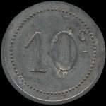 Jeton de 10 centimes 1917 �mis par A l'Aiglon � Narbonne (11000 - Aude) - revers