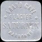Jeton de 40 centimes en aluminium �mis par le Grand Caf�-Glacier Saturnin � Narbonne (11000 - Aude) - avers