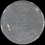 Jeton de 25 centimes 1917 en zinc �mis par les Grands Magasins du Printemps - Maison Milhaud � Narbonne (11000 - Aude) - avers