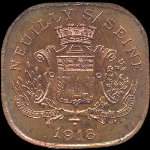 Jeton de 20 centimes 1918 (pi�ce d'essai) �mis par la Solidarit� Commerciale et Industrielle � Neuilly-sur-Seine (92200 - Hauts-de-Seine) - avers