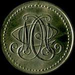 Jeton de 1 franc (1960) émis par le Casino Municipal de Nice (06000 - Alpes-Maritimes) - avers