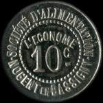 Jeton de 10 centimes émis par la Société d'Alimentation l'Econome - Nogent-en-Bassigny (52800 - Haute-Marne) - avers