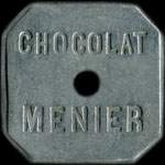 Jeton de nécessité 20 centimes Chocolat Menier à Noisiel - type 1 - avers