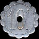 Jeton de n�cessit� 10 centimes Chocolat Menier � Noisiel - type 1 - revers
