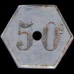 Jeton de n�cessit� 50 centimes Chocolat Menier � Noisiel - revers