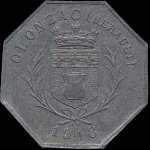 Jeton de 25 centimes 1918 émis par la Coopérative de Consommation Olonzagaise à Olonzac (34210 - Hérault) - avers