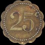 Jeton de 25 centimes  Guerre - Vari�t�s � Olonzac (34210 - H�rault) - revers