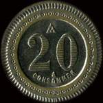 Jeton de 20 centimes �mis par Arraud - Boulevard Rocheplatte � Orl�ans (45000 - Loiret) - revers