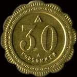 Jeton de 30 centimes �mis par Bouard - Tour Neuve � Orl�ans (45000 - Loiret) - revers