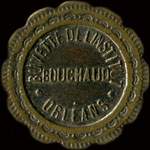 Jeton de 20 centimes �mis par la Buvette de l'Institut - Bouchaud � Orl�ans (45000 - Loiret) - avers