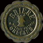 Jeton de 20 centimes �mis par Briere - Rue Vieille Poterie � Orl�ans (45000 - Loiret) - avers