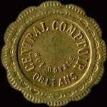Jeton de 30 centimes �mis par Central Comptoir - Rue Royale � Orl�ans (45000 - Loiret) - avers