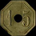 Jeton de 15 centimes �mis par la Compagnie G�n�rale Fran�aise de Tramways � Orl�ans (45000 - Loiret) - revers