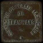 Jeton de 20 centimes �mis par la Compagnie G�n�rale Fran�aise de Tramways � Orl�ans (45000 - Loiret) - avers