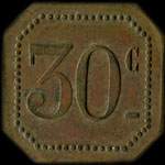 Jeton de 30 centimes �mis par le Grand Caf� de la Rotonde � Orl�ans (45000 - Loiret) - revers