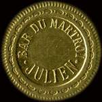 Jeton de 30 centimes �mis par le Bar du Martroi - Julien � Orl�ans (45000 - Loiret) - avers