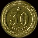 Jeton de 30 centimes �mis par le Bar du Martroi - Julien � Orl�ans (45000 - Loiret) - revers