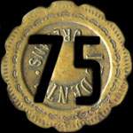 Jeton de 75 centimes sur 20 centimes �mis par Ponroy Pesle Fils � Orl�ans (45000 - Loiret) - avers