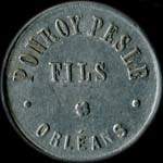 Jeton de 5 centimes �mis par Ponroy Pesle Fils � Orl�ans (45000 - Loiret) - avers