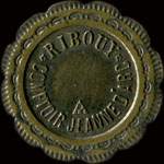Jeton de 20 centimes �mis par le Comptoir Jeanne d'Arc - Ribouy � Orl�ans (45000 - Loiret) - avers