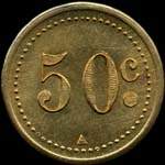 Jeton de 50 centimes �mis par la Soci�t� Coop�rative de Nondkeil � Ottange (57840 - Moselle) - revers