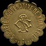 Jeton de 1 franc �mis par la Soci�t� Coop�rative de Nondkeil � Ottange (57840 - Moselle) - avers