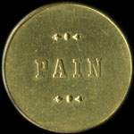 Jeton de Pain �mis par les Usines d'Ottange (Moselle) 1862 � Ottange (57840 - Moselle) - revers