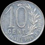 Jeton de 10 centimes 1921 - 1925 �mis par l'Union Commerciale de Pacy-sur-Eure (27120 - Eure) - revers