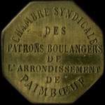 Jeton de n�cessit� 1/4 d�cime de la Chambre Syndicale des Patrons Boulangers de l'Arrondissement de Paimboeuf - avers