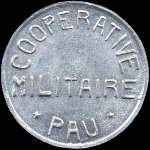 Jeton de nécessité de 5 centimes émis par la Coopérative Militaire à Pau (64000 - Pyrénées-Atlantiques) - avers