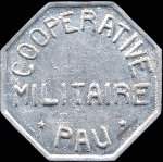 Jeton de nécessité de 10 centimes émis par la Coopérative Militaire à Pau (64000 - Pyrénées-Atlantiques) - avers
