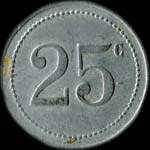 Jeton de 5 centimes �mis par le Grand Caf� de la Mairie - Annel � Pauillac (33250 - Gironde) - revers