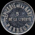 Jeton de 5 centimes �mis par l'Epicerie de la Gare - 5 Bd de la Libert� au Perreux (94170 - Val-de-Marne) - avers