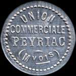 Jeton de 5 centimes 1917 �mis par l'Union Commerciale Peyriac (11160 - Aude) - avers