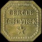 Jeton de n�cessit� de 50 (centimes) �mis par le Cercle Dupuytren � Pierre-Buffi�re (87260 - Haute-Vienne) - avers