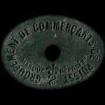Jeton de 5 centimes �mis par le Groupement de Commer�ants de Poissy (78300 - Yvelines) - avers